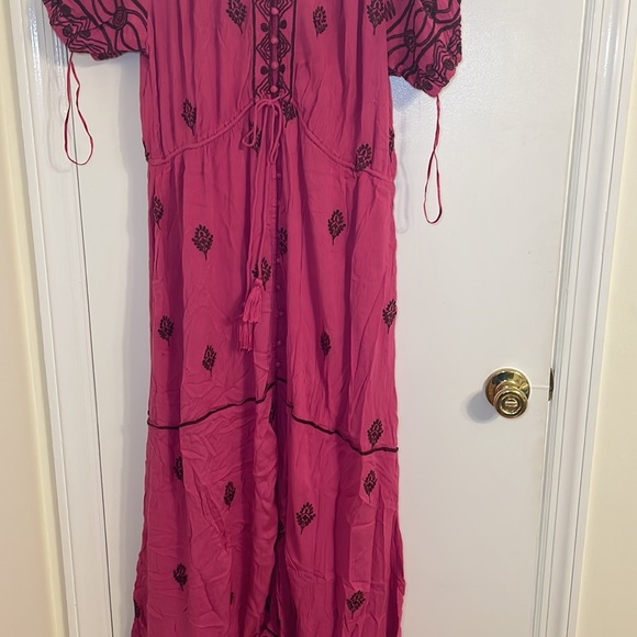 Free People Riley Embroidered Maxi Dress Size Small. New without tags - Picture 7 of 11